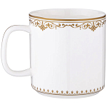 Кружка из фарфора белая с изображением лошади 400 мл Porcelain Horse Set варинант исполнения - 1 | Loft Concept в Ульяновске