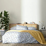 Постельное белье из сатина с рисунком 200х220 см Aurora Allure Sprout варинант исполнения - 2 | Loft Concept в Ульяновске