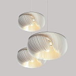 Подвесной светильник с белыми изящными декоративными лепестками Volumetric Petal Lamp варинант исполнения - 8 | Loft Concept в Ульяновске