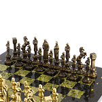 Шахматы Ренессанс из бронзы с доской из натурального камня Змеевик Decorative Thematic Chess варинант исполнения - 2 | Loft Concept в Ульяновске