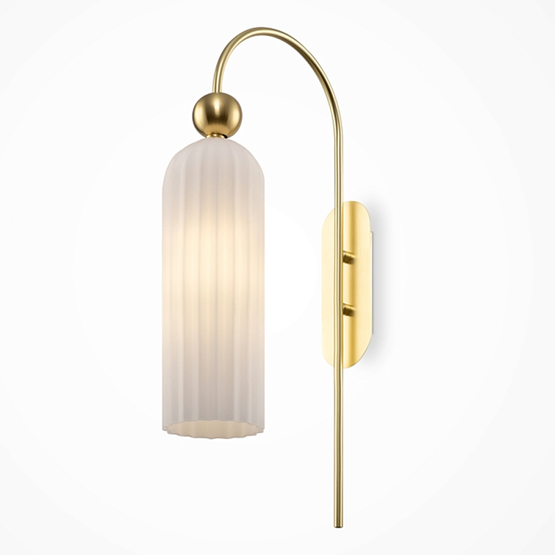 Бра Maytack c Белым Плафоном  Золотой Белый в Ульяновске | Loft Concept 