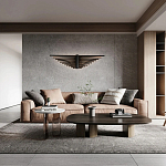 Люстра в виде распахнутых крыльев из тонких металлических планок Flight of Freedom варинант исполнения - 8 | Loft Concept в Ульяновске