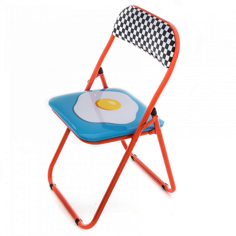 Стул Seletti Folding Chair Egg Мульти Красный в Ульяновске | Loft Concept 