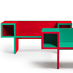 Дизайнерская разноцветная скамья Canton Bench варинант исполнения - 2 | Loft Concept в Ульяновске