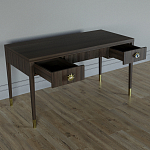 Письменный стол Elsa Dreams Walnut Шпон дерево с двумя ящиками варинант исполнения - 3 | Loft Concept в Ульяновске