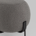 Пуф в ткани букле темно-серого цвета Pikelet варинант исполнения - 3 | Loft Concept в Ульяновске