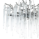 Люстра с хрустальными подвесками Frozen Drops Chandelier Chrome 10 варинант исполнения - 3 | Loft Concept в Ульяновске