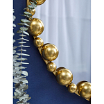 Зеркало круглое в фактурной золотистой раме из металла Mirror Golden Placer варинант исполнения - 4 | Loft Concept в Ульяновске