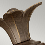 Бра для ванных комнат с прозрачным стеклянным плафоном в форме ананаса и декоративным основанием с рельефным узором Hinkley варинант исполнения - 8 | Loft Concept в Ульяновске