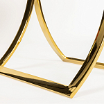 Кофейный столик на подстолье золотого цвета Noelle варинант исполнения - 5 | Loft Concept в Ульяновске