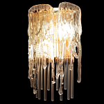 Бра с эффектом стекающего стекла и прозрачными трубками Textured Glass варинант исполнения - 5 | Loft Concept в Ульяновске