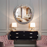 Настольная лампа с кремовым абажуром на граненном основании Crystal Facets варинант исполнения - 2 | Loft Concept в Ульяновске