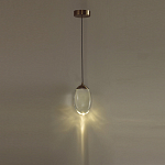 Подвесной светильник с плафоном в форме капли Crystal Transparent Drop варинант исполнения - 5 | Loft Concept в Ульяновске