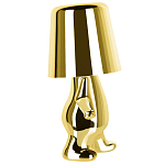 Настольная лампа фигурная золотого цвета с гладким абажуром Высота 19 см Sophia варинант исполнения - 4 | Loft Concept в Ульяновске