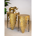 Столик дизайнерский Copper streaks варинант исполнения - 8 | Loft Concept в Ульяновске