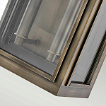 Настенный фонарь прямоугольной формы цвета состаренная латунь с двумя лампами Hinkley варинант исполнения - 3 | Loft Concept в Ульяновске