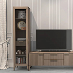 Витрина левая 1-дверная с ящиком и 5-ю полками Harper Line варинант исполнения - 3 | Loft Concept в Ульяновске