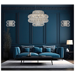 Люстра круглая с россыпью хрусталя Perfection of Diamonds варинант исполнения - 3 | Loft Concept в Ульяновске