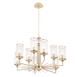 Люстра с 9-ю цилиндрическими стеклянными плафонами Jeanette варинант исполнения - 2 | Loft Concept в Ульяновске