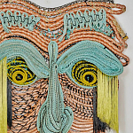 Арт-Объект из нитей Абстрактный портрет Joana Schneider  варинант исполнения - 1 | Loft Concept в Ульяновске