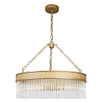 Люстра подвесная круглая со стеклянными трубками Nembus варинант исполнения - 1 | Loft Concept в Ульяновске