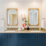 Зеркало прямоугольной металлической рамой с эффектом состаривания Accommodation варинант исполнения - 1 | Loft Concept в Ульяновске