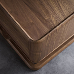 Прикроватный деревянный столик с 2-мя ящиками Moon Walnut Furniture варинант исполнения - 4 | Loft Concept в Ульяновске