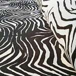 Мебельная ткань Шенилл черно-белый принт 140 см T3-1 варинант исполнения - 2 | Loft Concept в Ульяновске