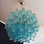 Дизайнерская люстра Blue Lagoon glass бирюзовое стекло  варинант исполнения - 3 | Loft Concept в Ульяновске