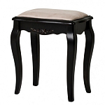 Табурет из массива березы с льяной обивкой в стиле прованс Vintage варинант исполнения - 2 | Loft Concept в Ульяновске