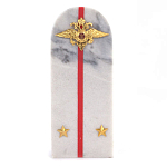 Сувенир Погон МВД из натурального камня мрамор Souvenir Epaulets варинант исполнения - 1 | Loft Concept в Ульяновске