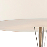 Люстра круглая с белым тканевым абажуром  White Light Diffuser варинант исполнения - 2 | Loft Concept в Ульяновске