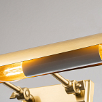 Светильник для картин цвета состаренная латунь с широким плафоном на прямоугольном основании Elstead Lighting варинант исполнения - 2 | Loft Concept в Ульяновске