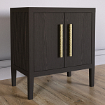 Тумбочка Primo с дверцами шпон темный орех варинант исполнения - 3 | Loft Concept в Ульяновске