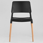 Пластиковый стул на ножках из массива бука Ferret Black 4 шт варинант исполнения - 2 | Loft Concept в Ульяновске