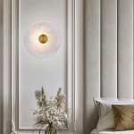 Бра светодиодный с мраморным рассеивателем латунь варинант исполнения - 3 | Loft Concept в Ульяновске