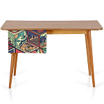 Письменный стол с принтом на ящиках Elise Desk варинант исполнения - 6 | Loft Concept в Ульяновске