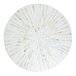 Столик с инкрустацией с перламутровым узором Dominic White варинант исполнения - 2 | Loft Concept в Ульяновске