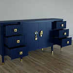 Большой Комод-буфет Elsa Dreams Blue с ящиками варинант исполнения - 1 | Loft Concept в Ульяновске