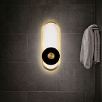 Бра с овальной рамой цвета латунь Midnight Orbit варинант исполнения - 5 | Loft Concept в Ульяновске