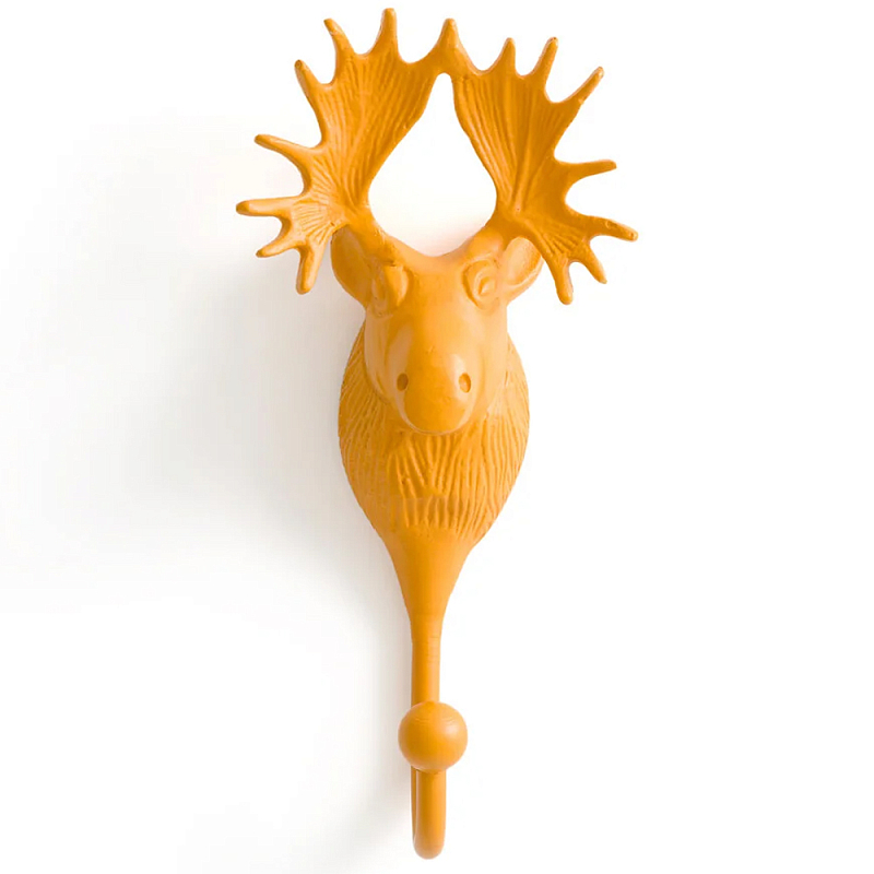 Настенный крючок голова оленя Deer Wall Hook Mustard Горчичный Настенный крючок голова оленя Deer Wall Hook Mustard Горчичный в Ульяновске | Loft Concept