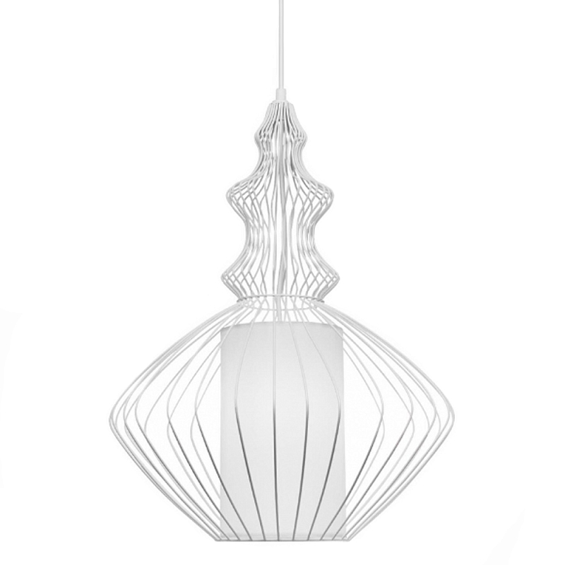 Подвесной светильник Wire Dream Pendant 2 Белый Белый Подвесной светильник Wire Dream Pendant 2 Белый Белый в Ульяновске | Loft Concept