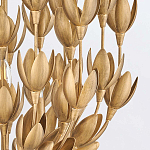 Люстра золотого цвета из множества металлических лепестков в форме тюльпанов Hinkley варинант исполнения - 7 | Loft Concept в Ульяновске