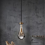 Подвесной светильник в форме капли с прозрачным стеклянным плафоном Dribble варинант исполнения - 1 | Loft Concept в Ульяновске