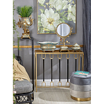 Шкатулка голубого цвета с золотым растительным узором Eden Garden варинант исполнения - 2 | Loft Concept в Ульяновске