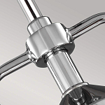 Подвесной светильник цвета хром с рифленым стеклянным цилиндрическим плафоном в современном стиле Feiss варинант исполнения - 4 | Loft Concept в Ульяновске