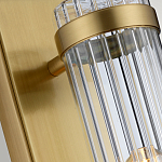 Бра вертикальное с рифленым стеклянным плафоном и прямоугольным основанием Quintiesse варинант исполнения - 4 | Loft Concept в Ульяновске