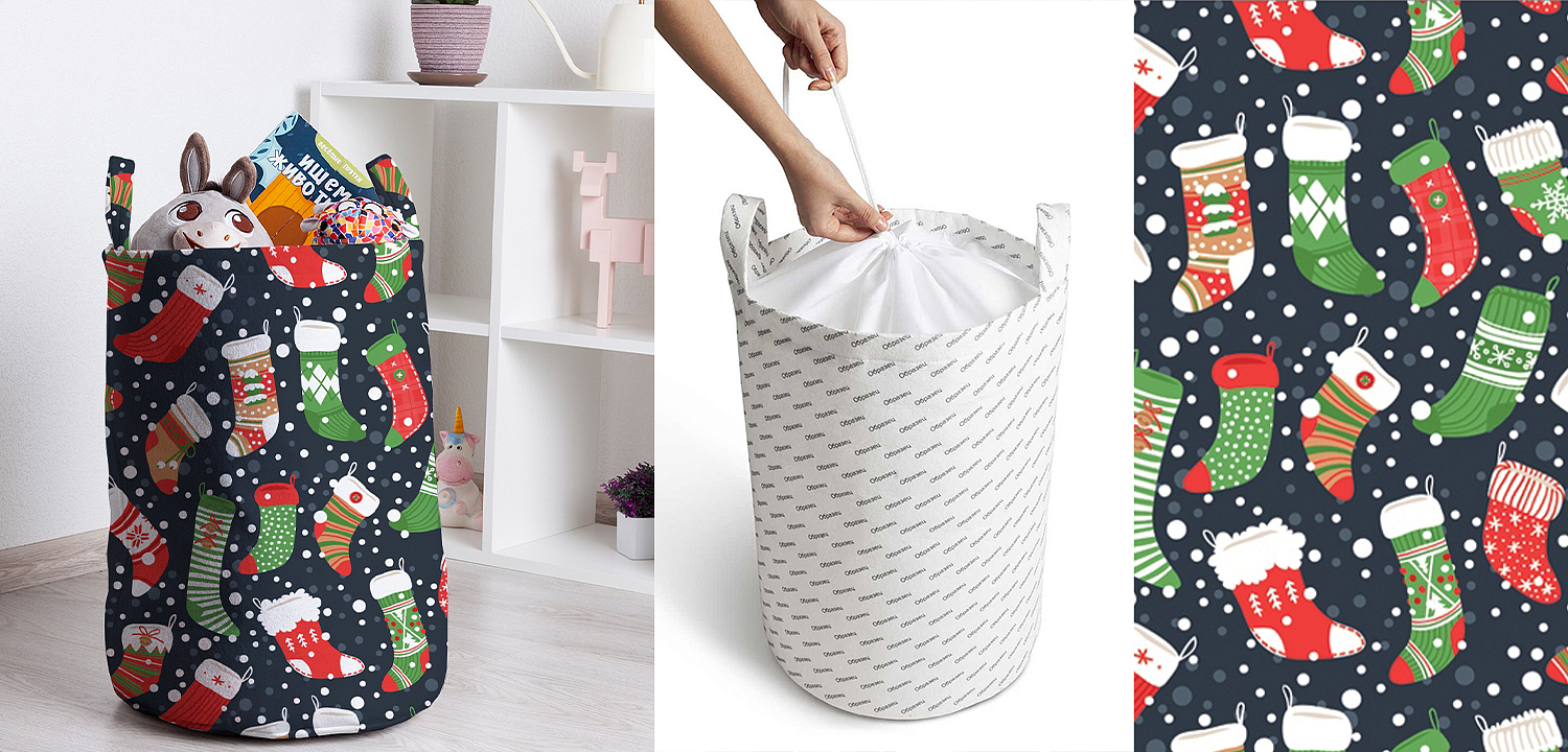 Корзина Christmas stockings Basket Корзина Christmas stockings Basket - Loft-Concept в Ульяновске