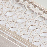 Бра прямоугольное в серебрянном цвете с ажурной решеткой Feiss варинант исполнения - 4 | Loft Concept в Ульяновске