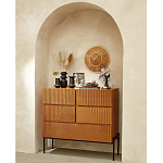 Комод с геометрическим рисунком на ящиках Anders Dark Wood варинант исполнения - 5 | Loft Concept в Ульяновске